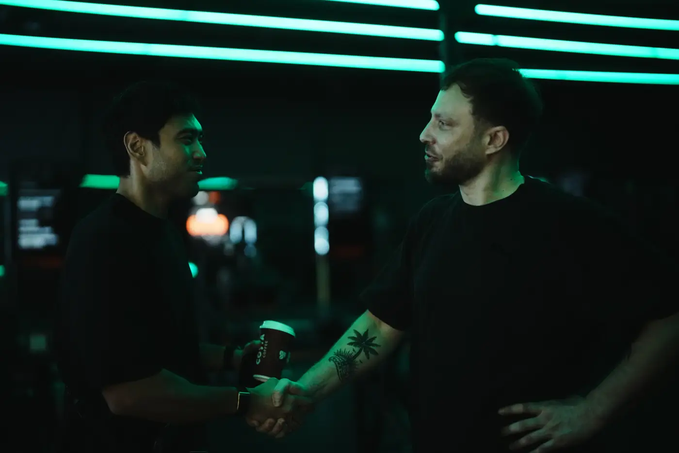 Handshake at GRIT Studios